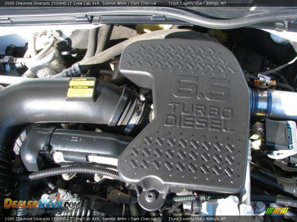 2005 Chevrolet Silverado 2500HD LT Crew Cab 4x4 Summit White / Dark Charcoal Photo #14