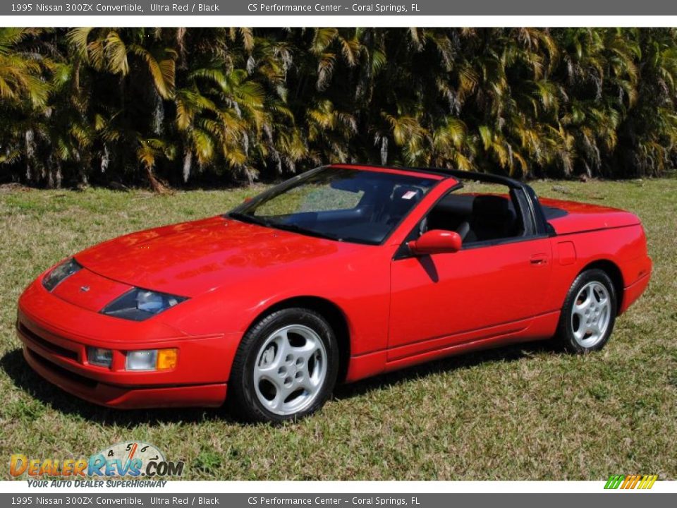 1995 Nissan 300ZX Convertible Ultra Red / Black Photo #1