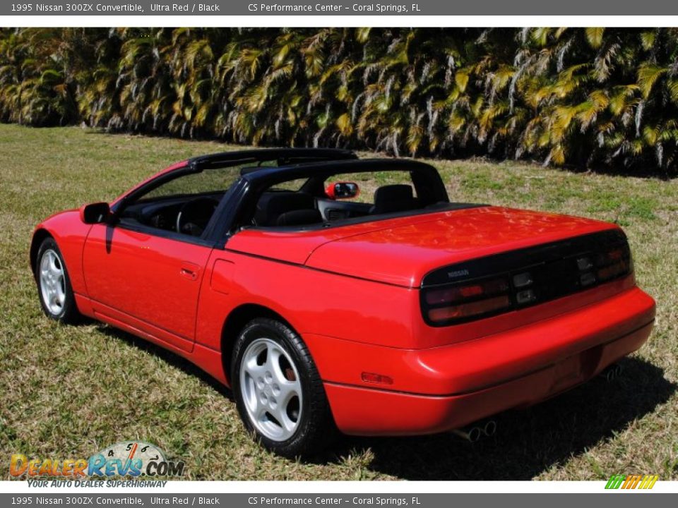 1995 Nissan 300ZX Convertible Ultra Red / Black Photo #6