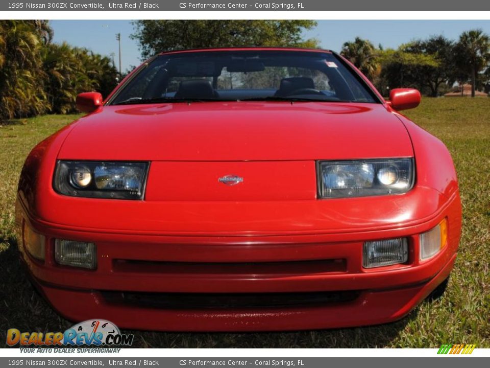 1995 Nissan 300ZX Convertible Ultra Red / Black Photo #7