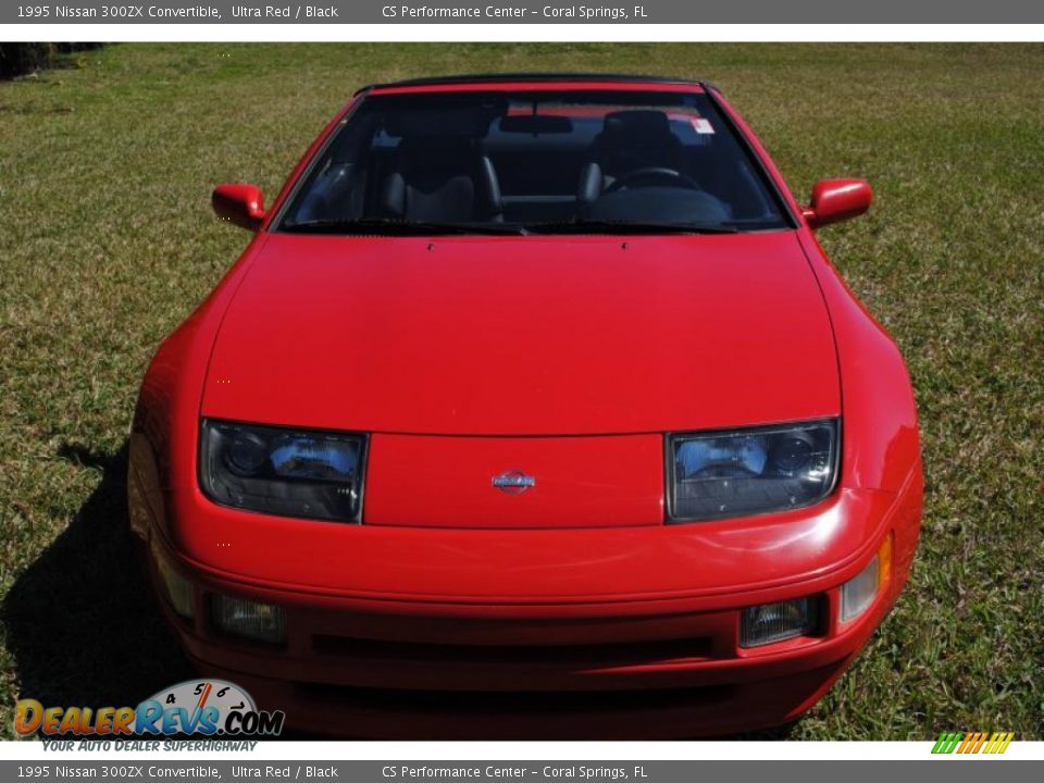 1995 Nissan 300ZX Convertible Ultra Red / Black Photo #8