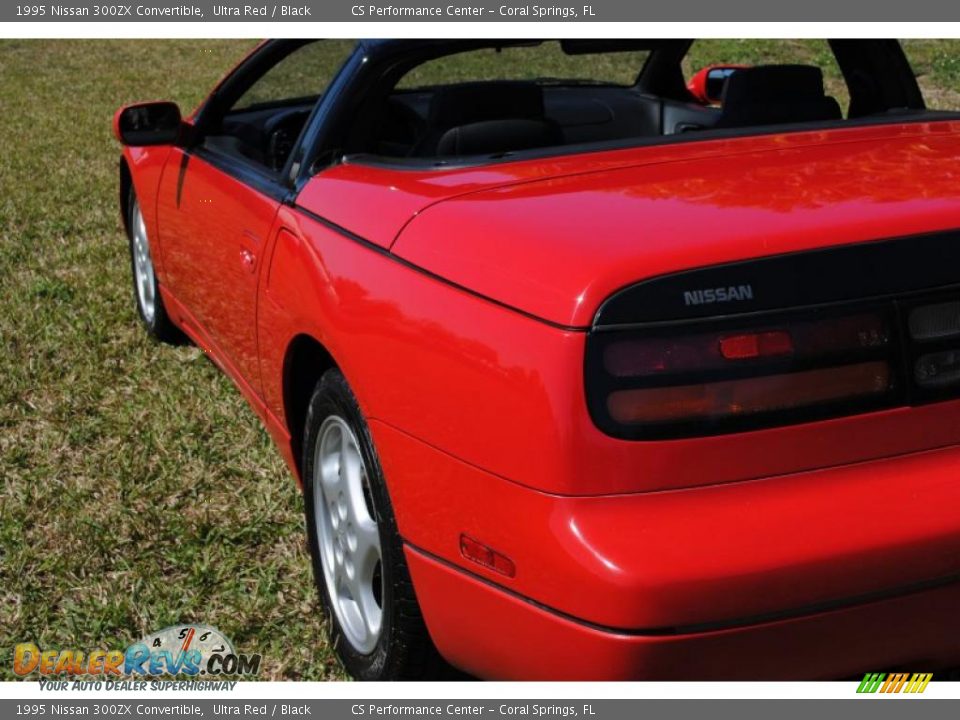 1995 Nissan 300ZX Convertible Ultra Red / Black Photo #9