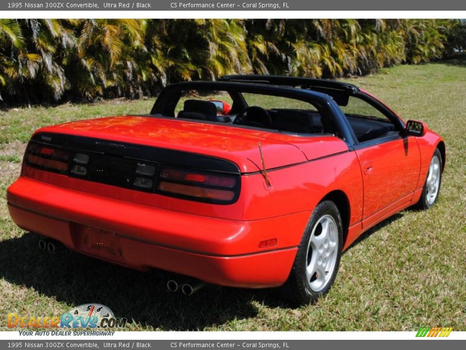 1995 Nissan 300ZX Convertible Ultra Red / Black Photo #10