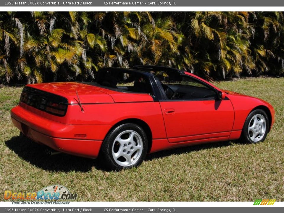 1995 Nissan 300ZX Convertible Ultra Red / Black Photo #11