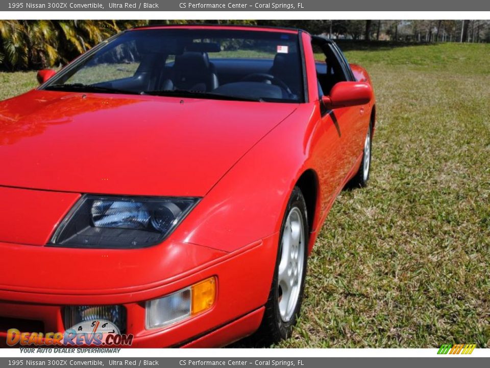 1995 Nissan 300ZX Convertible Ultra Red / Black Photo #12