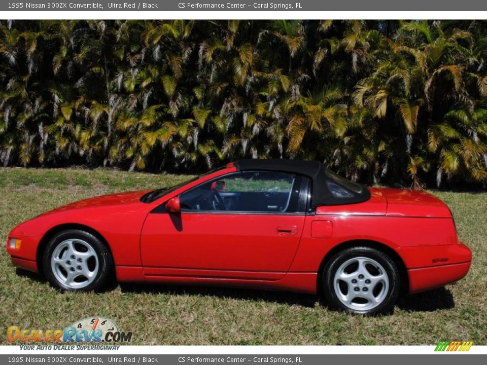 1995 Nissan 300ZX Convertible Ultra Red / Black Photo #13