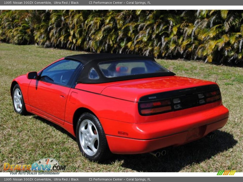 1995 Nissan 300ZX Convertible Ultra Red / Black Photo #14