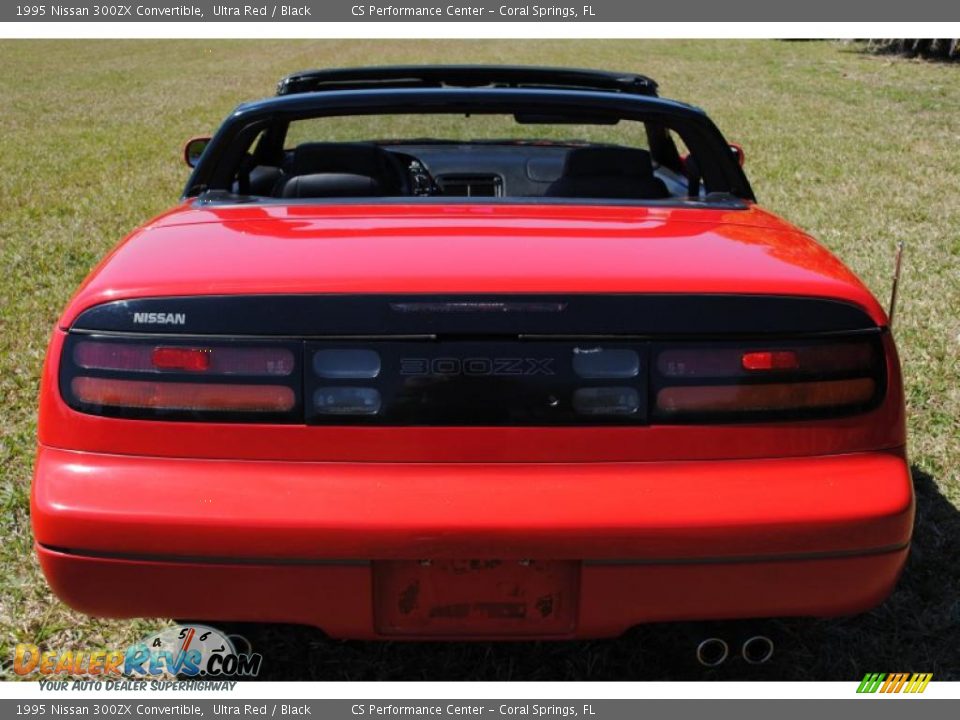 1995 Nissan 300ZX Convertible Ultra Red / Black Photo #15