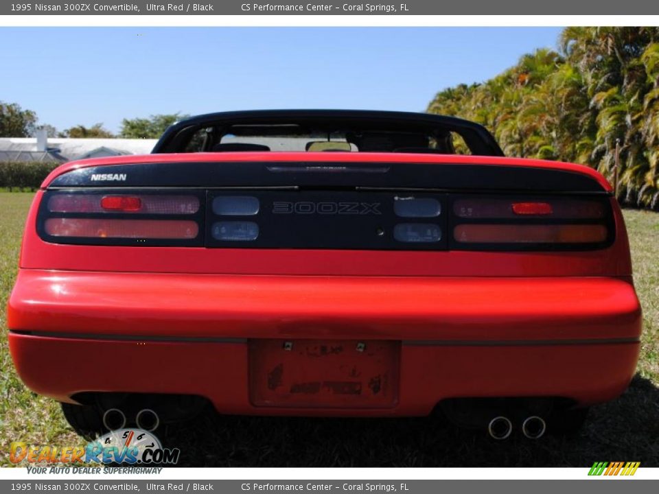 1995 Nissan 300ZX Convertible Ultra Red / Black Photo #16