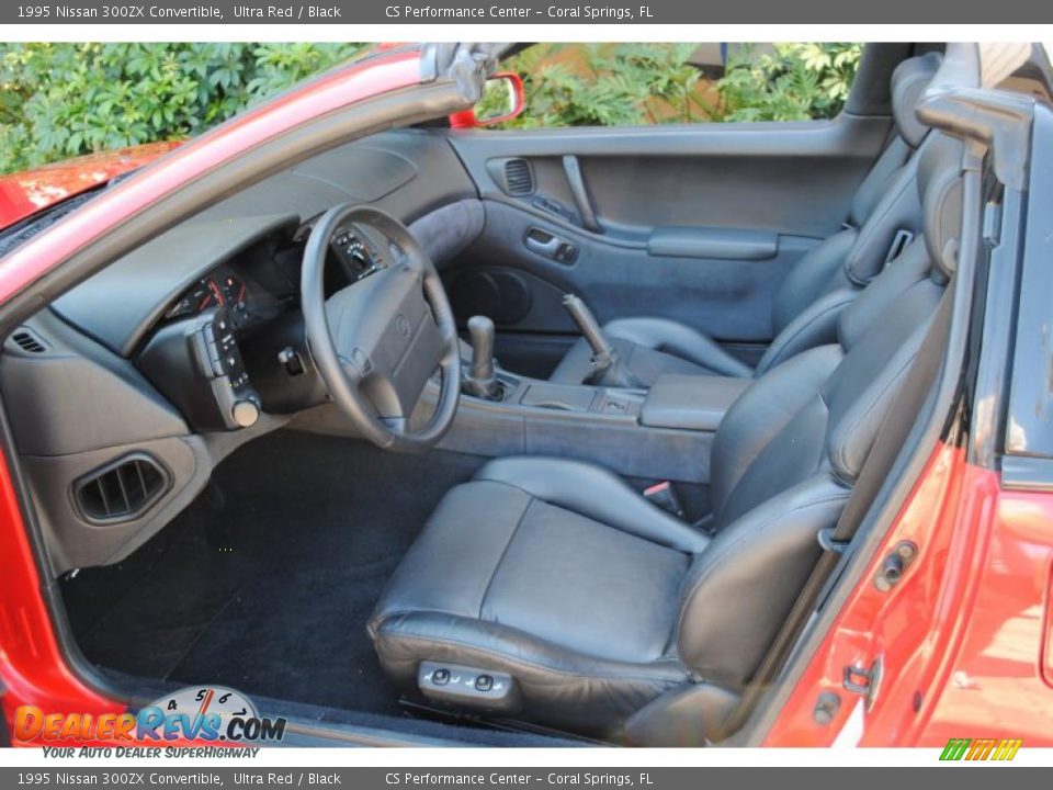 1995 Nissan 300ZX Convertible Ultra Red / Black Photo #17
