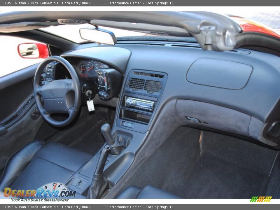 1995 Nissan 300ZX Convertible Ultra Red / Black Photo #21