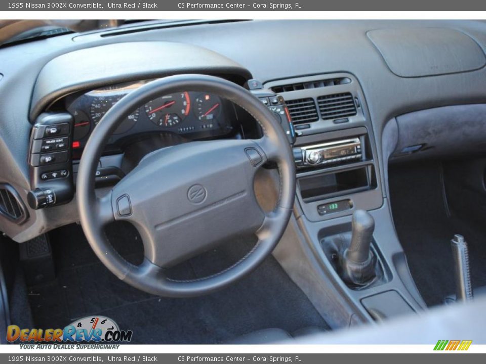 1995 Nissan 300ZX Convertible Ultra Red / Black Photo #22