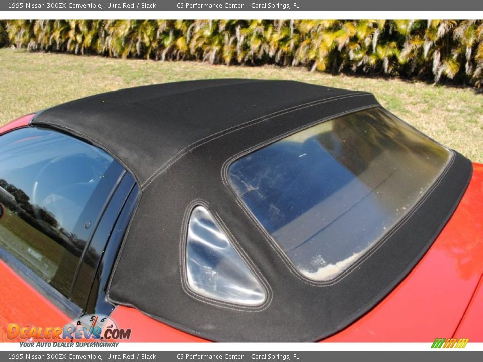 1995 Nissan 300ZX Convertible Ultra Red / Black Photo #25