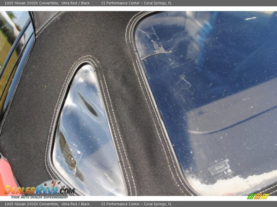 1995 Nissan 300ZX Convertible Ultra Red / Black Photo #26