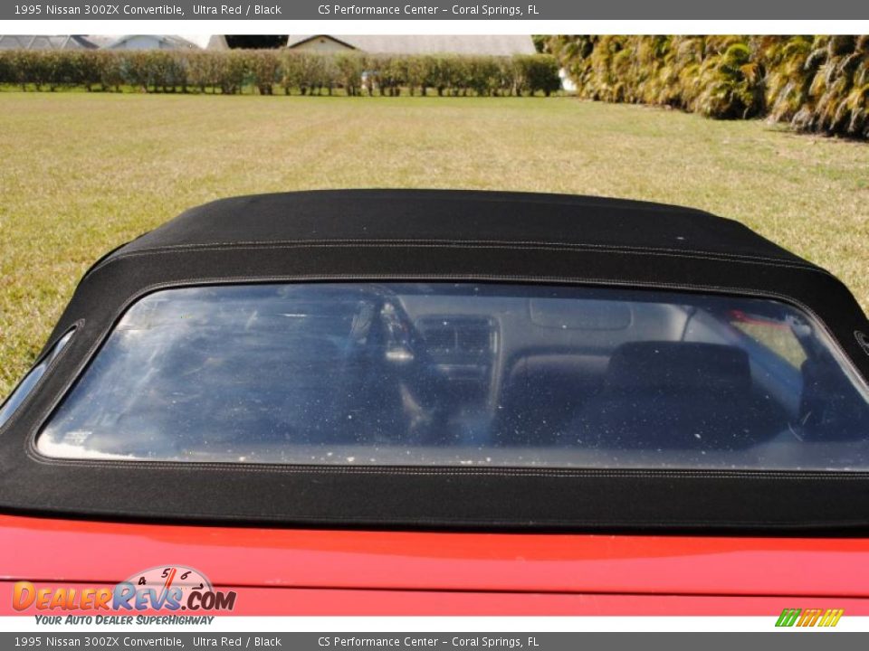 1995 Nissan 300ZX Convertible Ultra Red / Black Photo #27