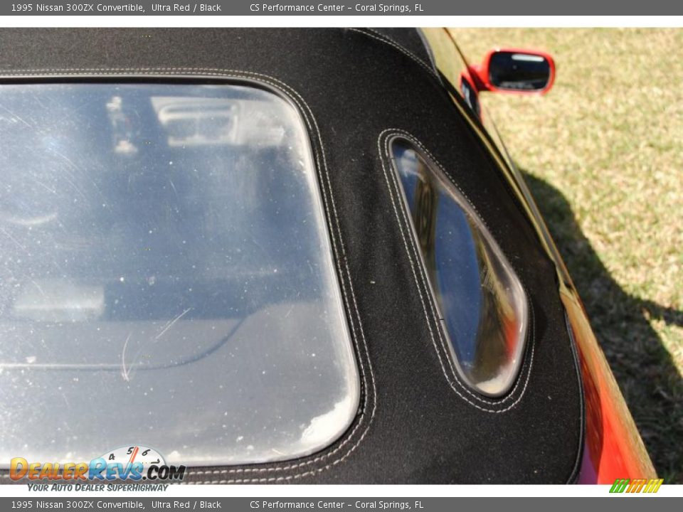 1995 Nissan 300ZX Convertible Ultra Red / Black Photo #29