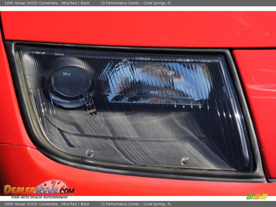 1995 Nissan 300ZX Convertible Ultra Red / Black Photo #32