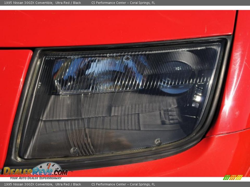 1995 Nissan 300ZX Convertible Ultra Red / Black Photo #33