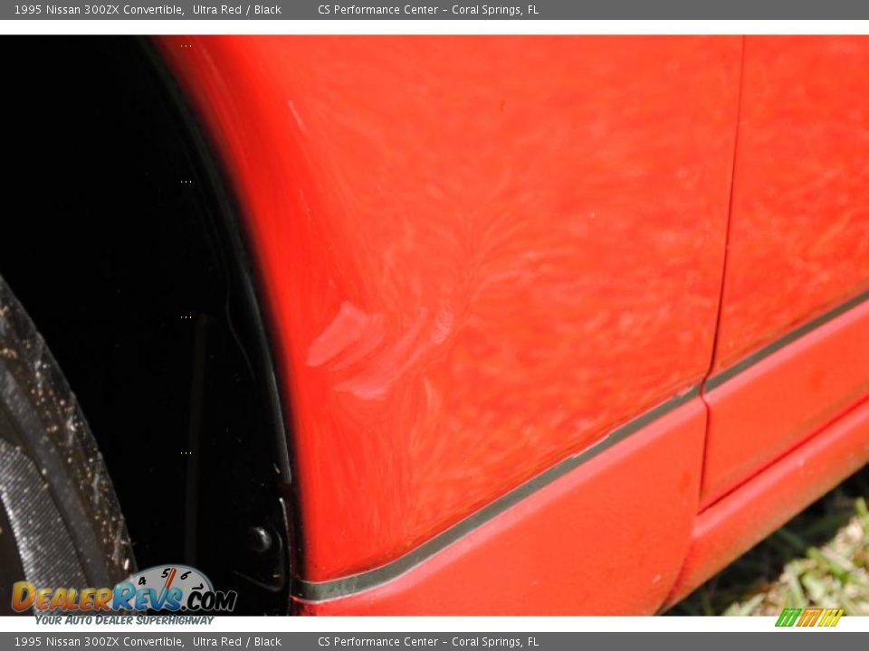 1995 Nissan 300ZX Convertible Ultra Red / Black Photo #34