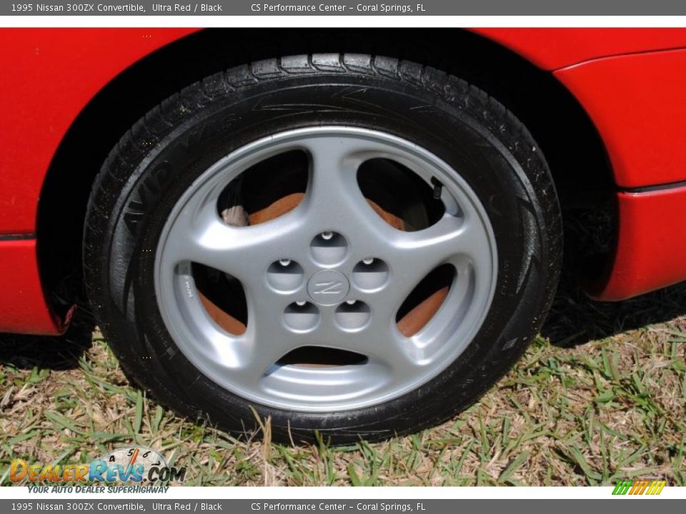 1995 Nissan 300ZX Convertible Ultra Red / Black Photo #36