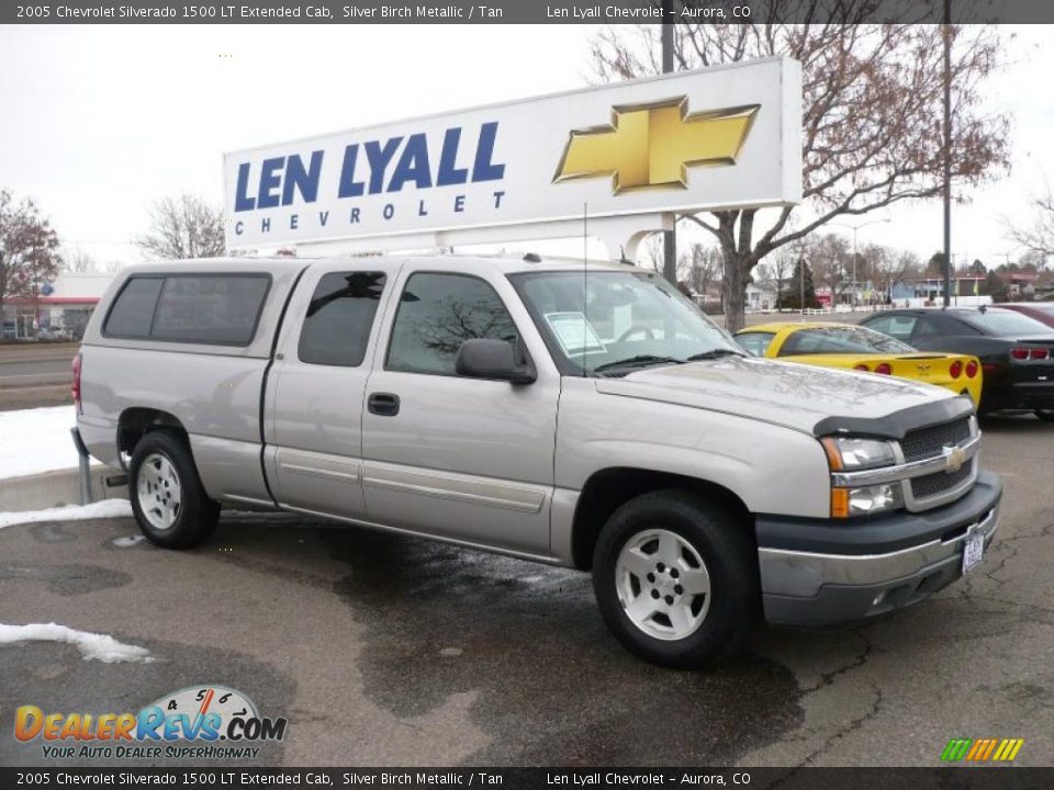 2005 Chevrolet Silverado 1500 LT Extended Cab Silver Birch Metallic / Tan Photo #1