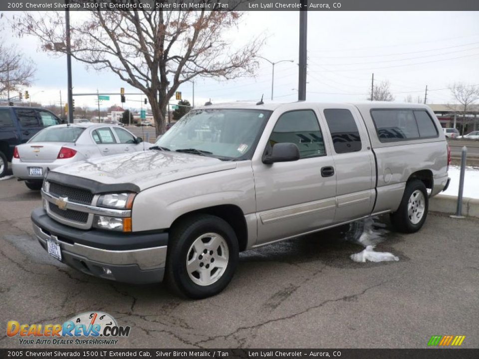 2005 Chevrolet Silverado 1500 LT Extended Cab Silver Birch Metallic / Tan Photo #3