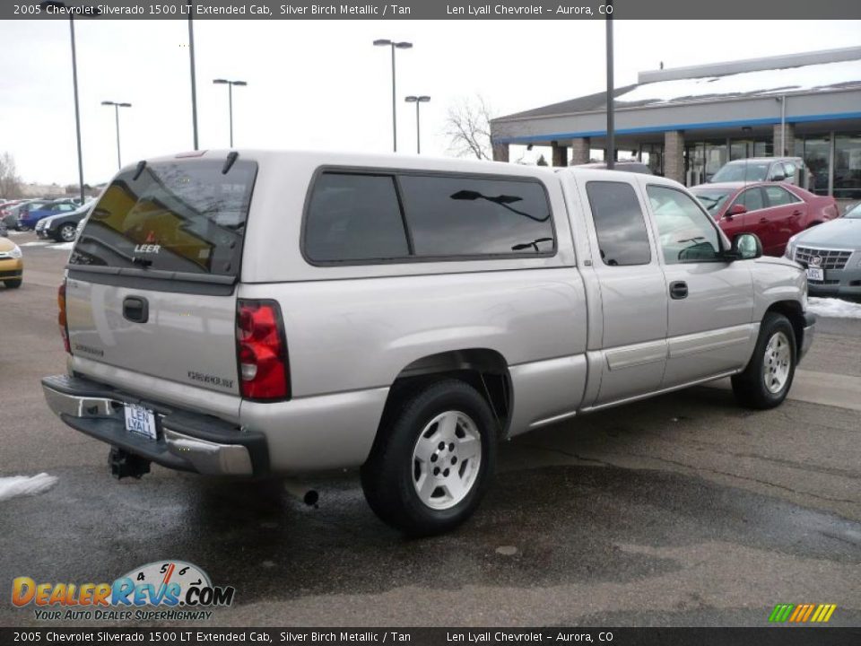 2005 Chevrolet Silverado 1500 LT Extended Cab Silver Birch Metallic / Tan Photo #6