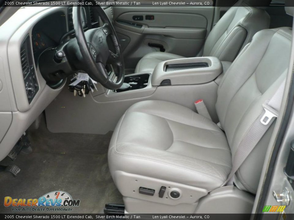2005 Chevrolet Silverado 1500 LT Extended Cab Silver Birch Metallic / Tan Photo #11