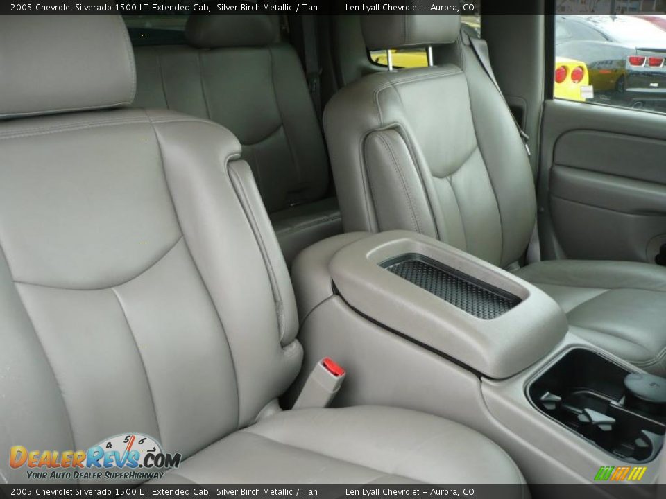 2005 Chevrolet Silverado 1500 LT Extended Cab Silver Birch Metallic / Tan Photo #17