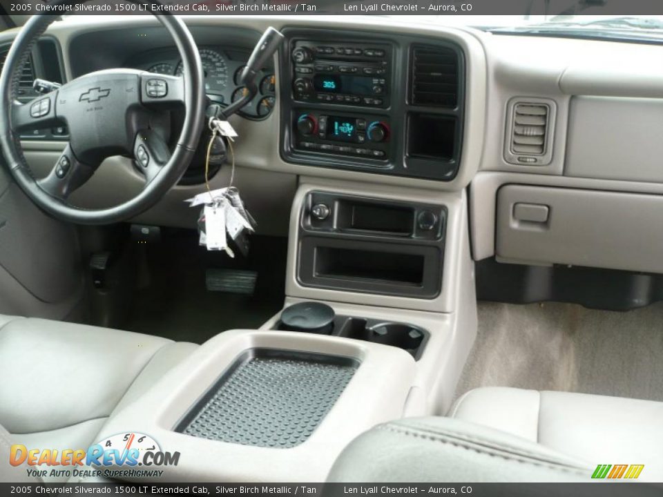 2005 Chevrolet Silverado 1500 LT Extended Cab Silver Birch Metallic / Tan Photo #19