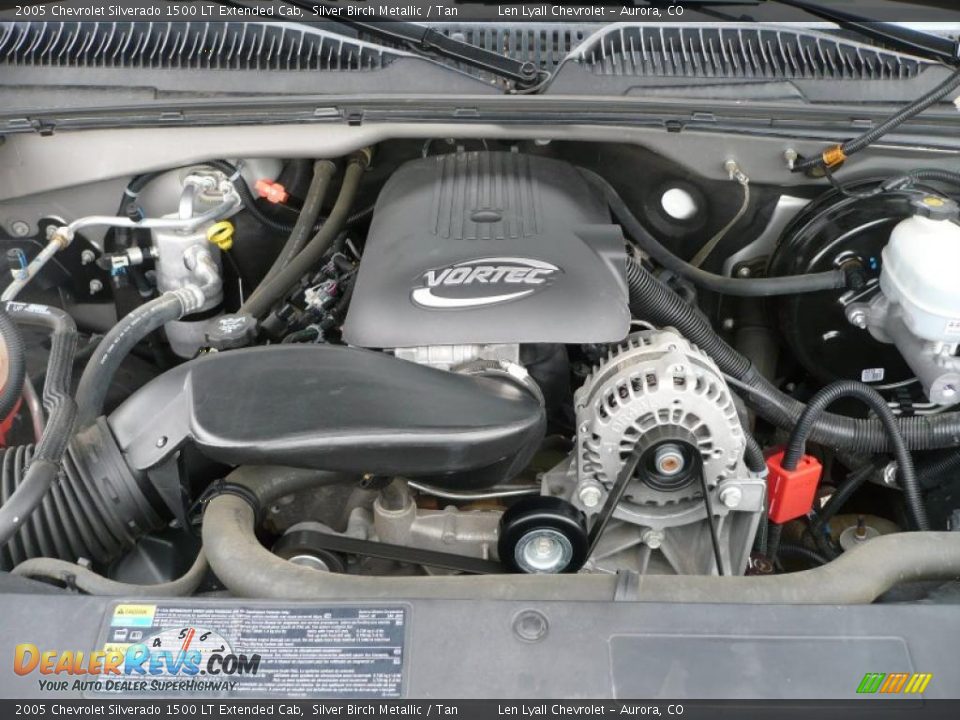 2005 Chevrolet Silverado 1500 LT Extended Cab Silver Birch Metallic / Tan Photo #21