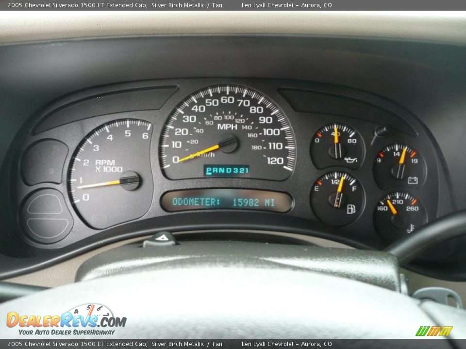 2005 Chevrolet Silverado 1500 LT Extended Cab Silver Birch Metallic / Tan Photo #34