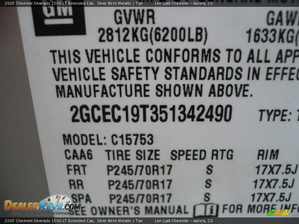 2005 Chevrolet Silverado 1500 LT Extended Cab Silver Birch Metallic / Tan Photo #36