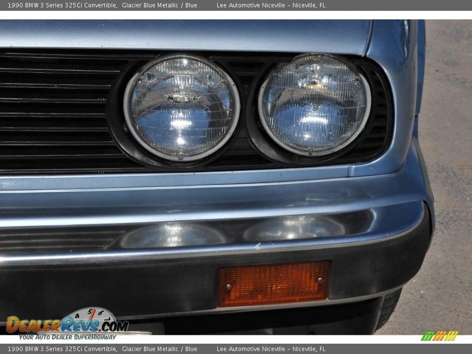 1990 BMW 3 Series 325Ci Convertible Glacier Blue Metallic / Blue Photo #9
