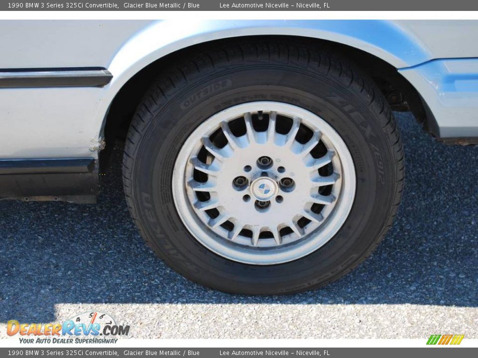 1990 BMW 3 Series 325Ci Convertible Glacier Blue Metallic / Blue Photo #11
