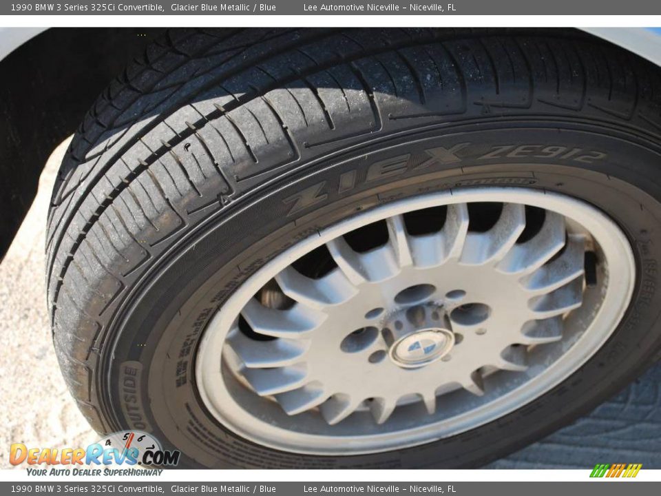 1990 BMW 3 Series 325Ci Convertible Glacier Blue Metallic / Blue Photo #12