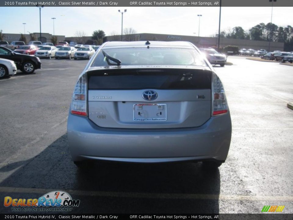 2010 Toyota Prius Hybrid IV Classic Silver Metallic / Dark Gray Photo #7