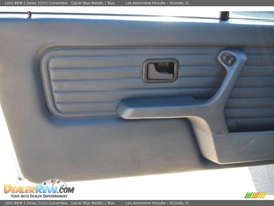 1990 BMW 3 Series 325Ci Convertible Glacier Blue Metallic / Blue Photo #18