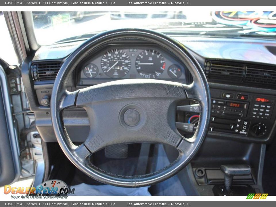 1990 BMW 3 Series 325Ci Convertible Glacier Blue Metallic / Blue Photo #20