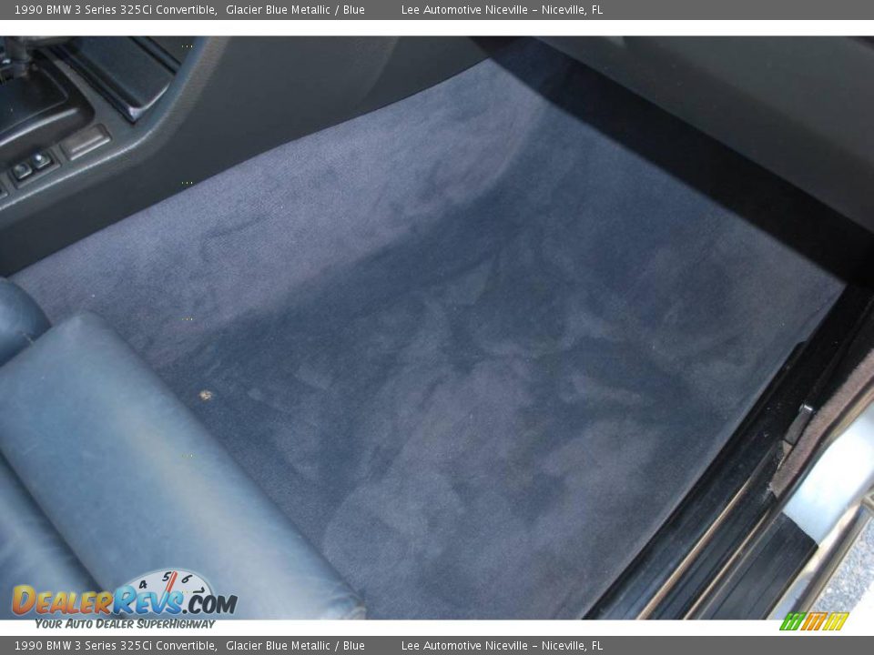1990 BMW 3 Series 325Ci Convertible Glacier Blue Metallic / Blue Photo #26