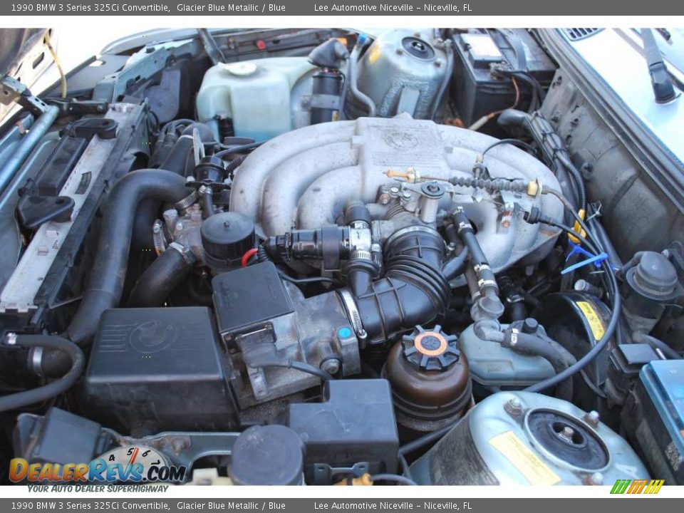 1990 BMW 3 Series 325Ci Convertible Glacier Blue Metallic / Blue Photo #27