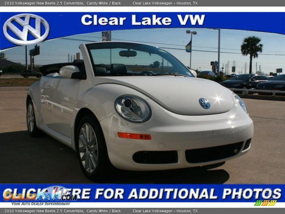 2010 Volkswagen New Beetle 2.5 Convertible Candy White / Black Photo #1
