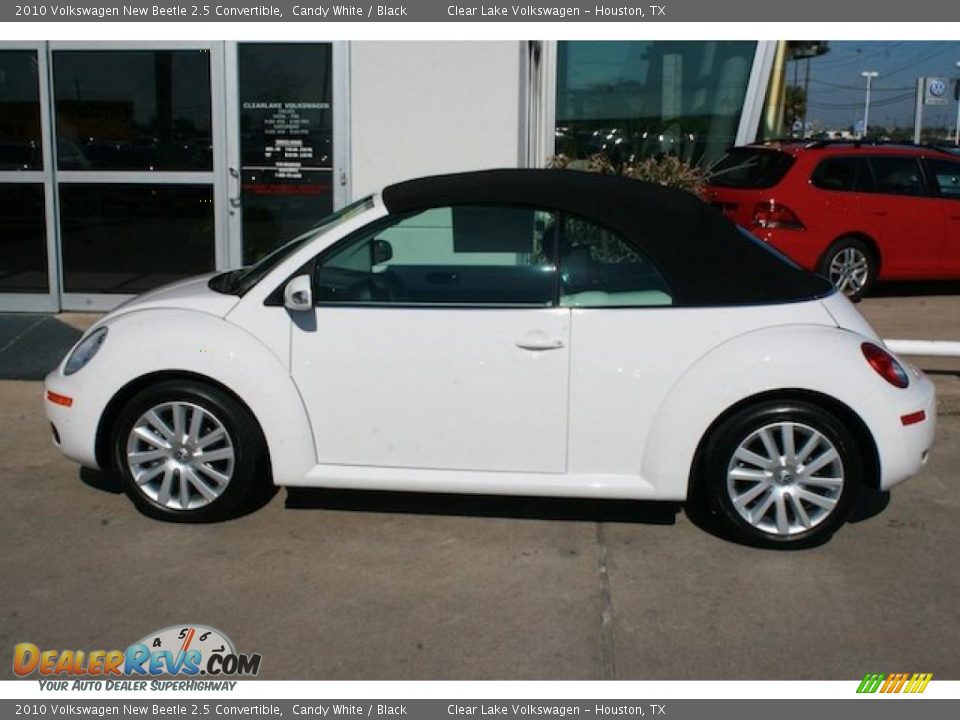2010 Volkswagen New Beetle 2.5 Convertible Candy White / Black Photo #6