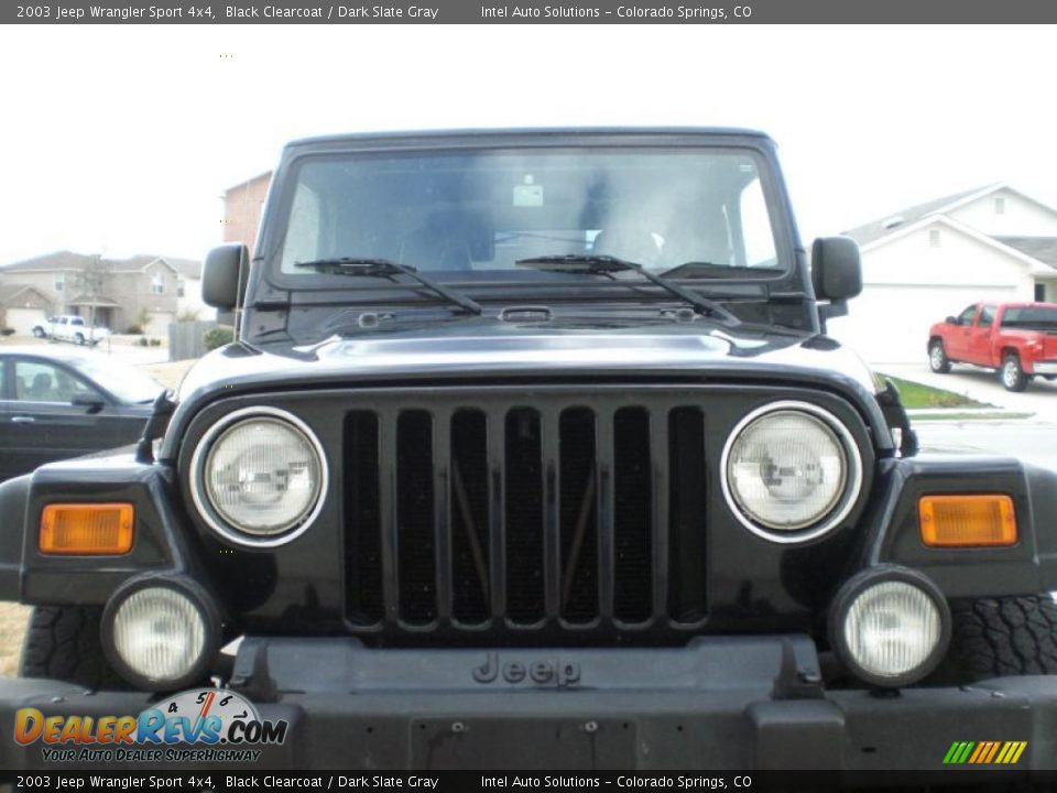2003 Jeep Wrangler Sport 4x4 Black Clearcoat / Dark Slate Gray Photo #1