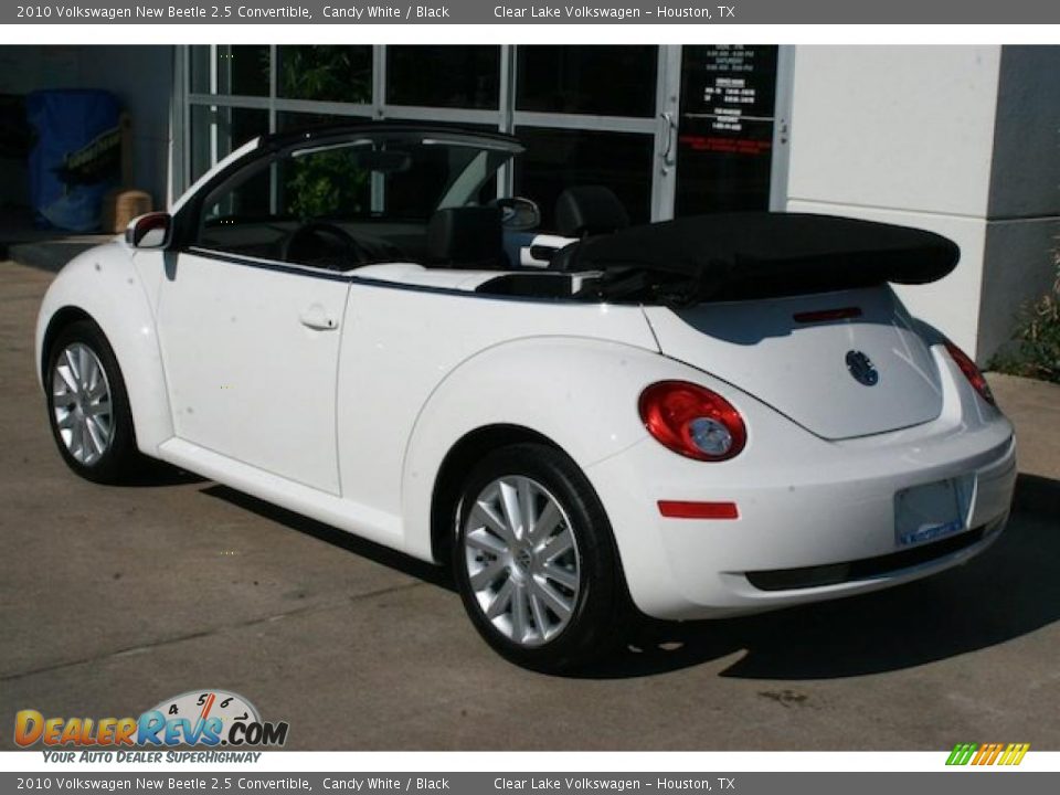 2010 Volkswagen New Beetle 2.5 Convertible Candy White / Black Photo #13