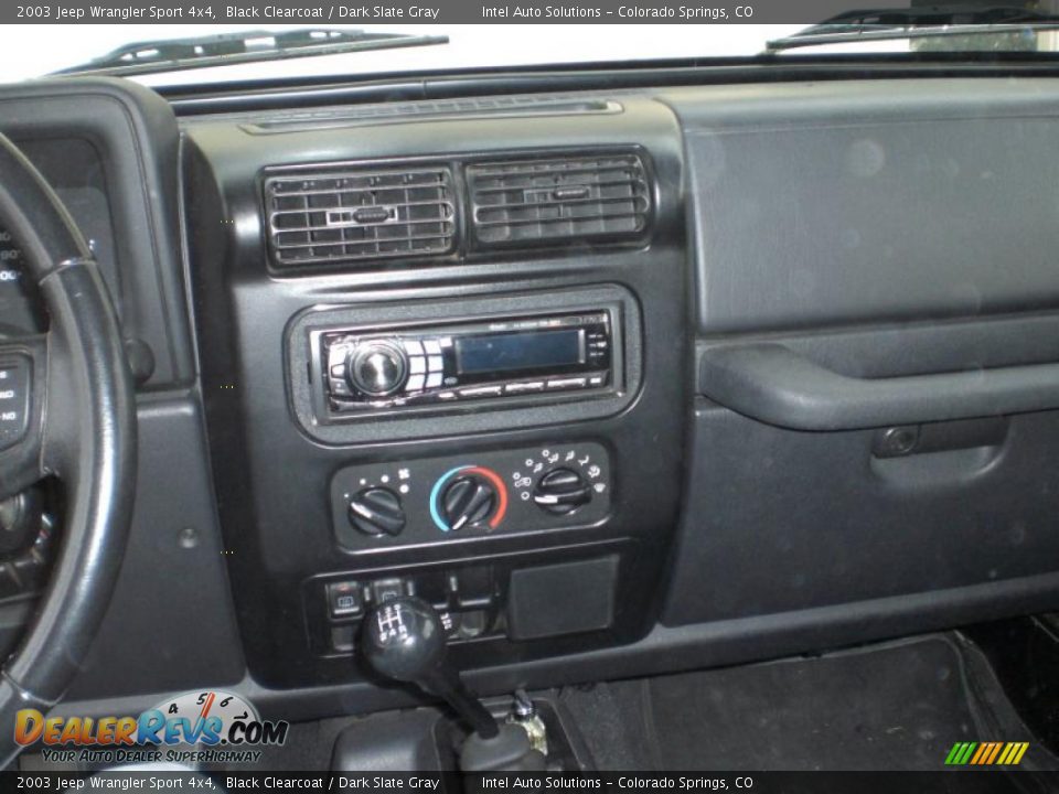 2003 Jeep Wrangler Sport 4x4 Black Clearcoat / Dark Slate Gray Photo #8