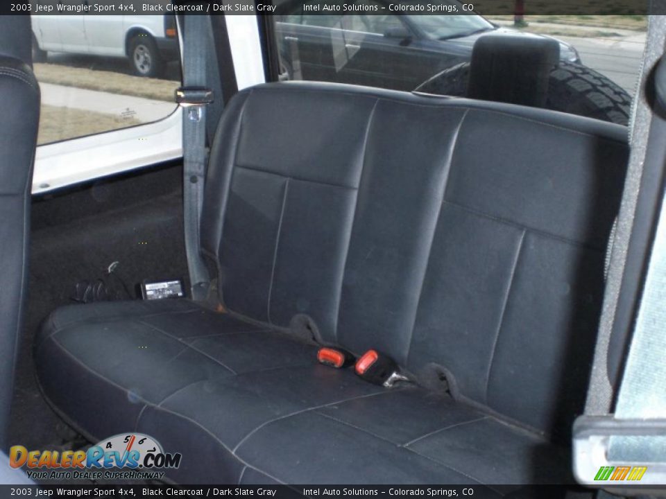 2003 Jeep Wrangler Sport 4x4 Black Clearcoat / Dark Slate Gray Photo #11