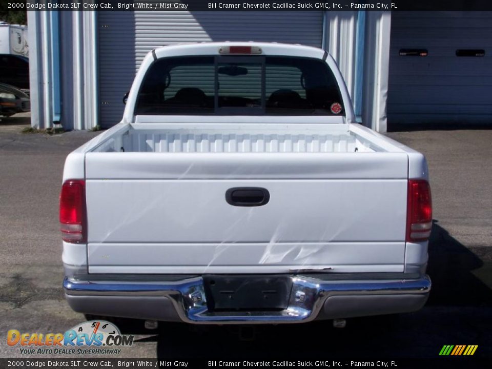 2000 Dodge Dakota SLT Crew Cab Bright White / Mist Gray Photo #4
