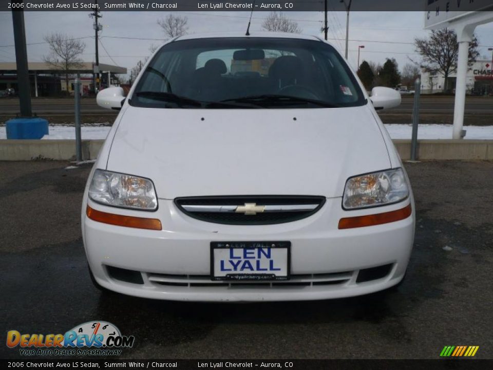 2006 Chevrolet Aveo LS Sedan Summit White / Charcoal Photo #2