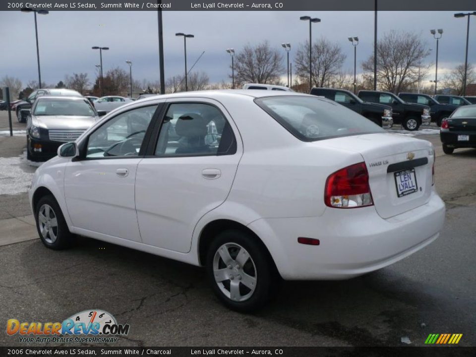 2006 Chevrolet Aveo LS Sedan Summit White / Charcoal Photo #4